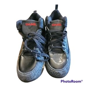 Shaq Youth Boys Black Urban Retro High Top Athletic Sneakers Shoes